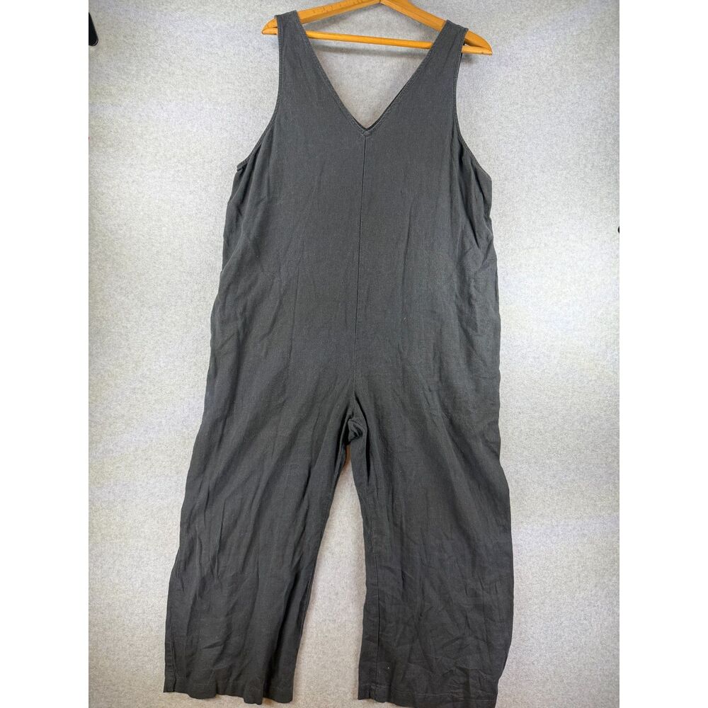 Universal Thread Women’s XL Charcoal Gray Sleeveless Wide Leg Jumpsuit 3630